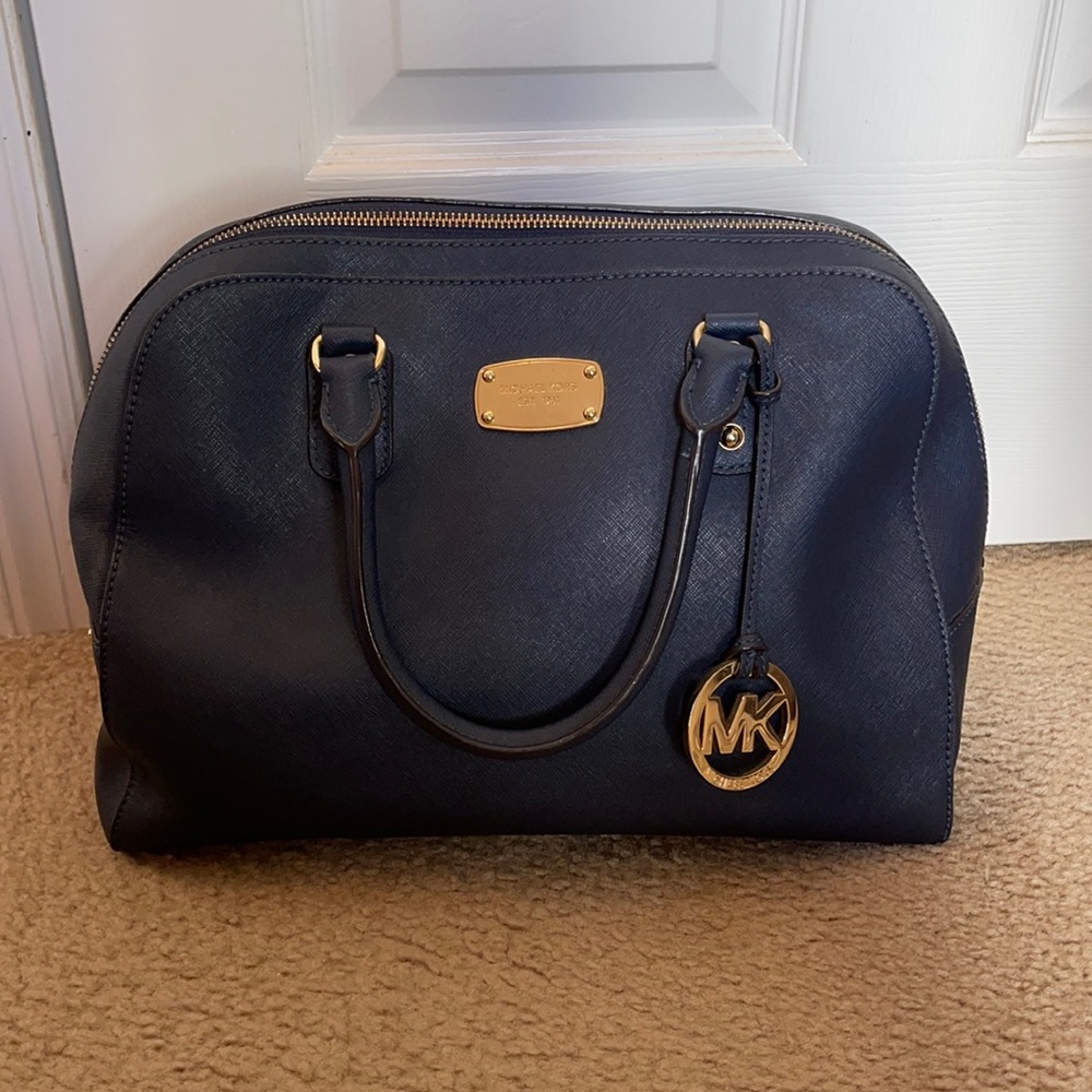 Michael Kors Navy Blue EST 1981 Purse